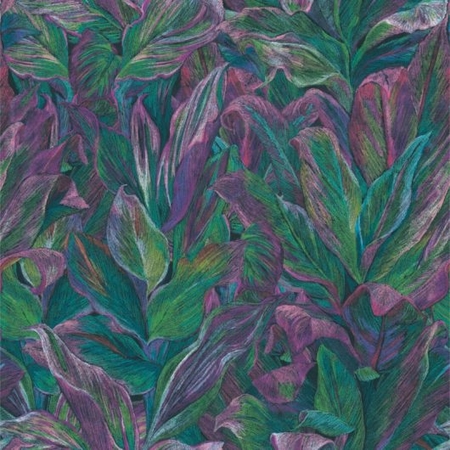 Casadeco Foliage Vert Et Violet