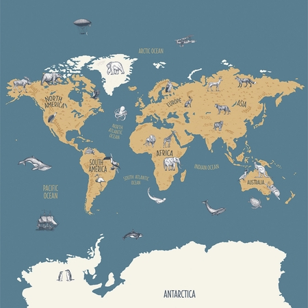 Caselio Our Planet World Map 102032066