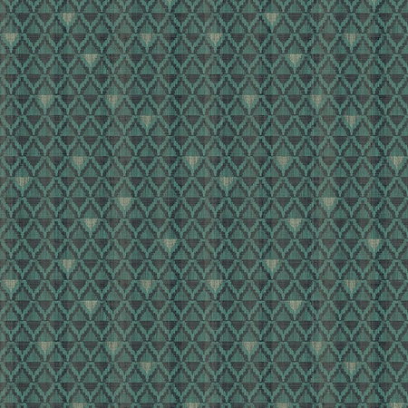 Háromszög mintás tapéta,rombusz alakzatban, sötétzöld színben Liliosa Tropical HIA301