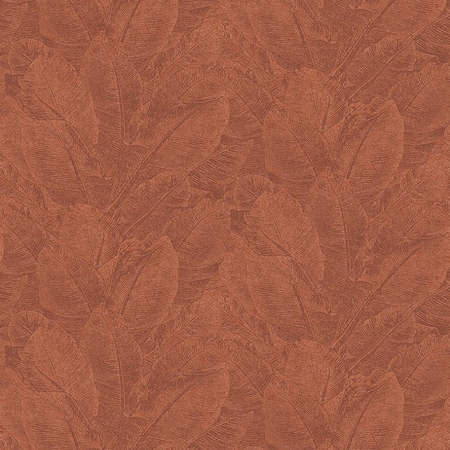 Leveles tapéta, a trópusi levél erezete finoman kidolgozott, rozsda színű tapéta.Juan Rust HAV301